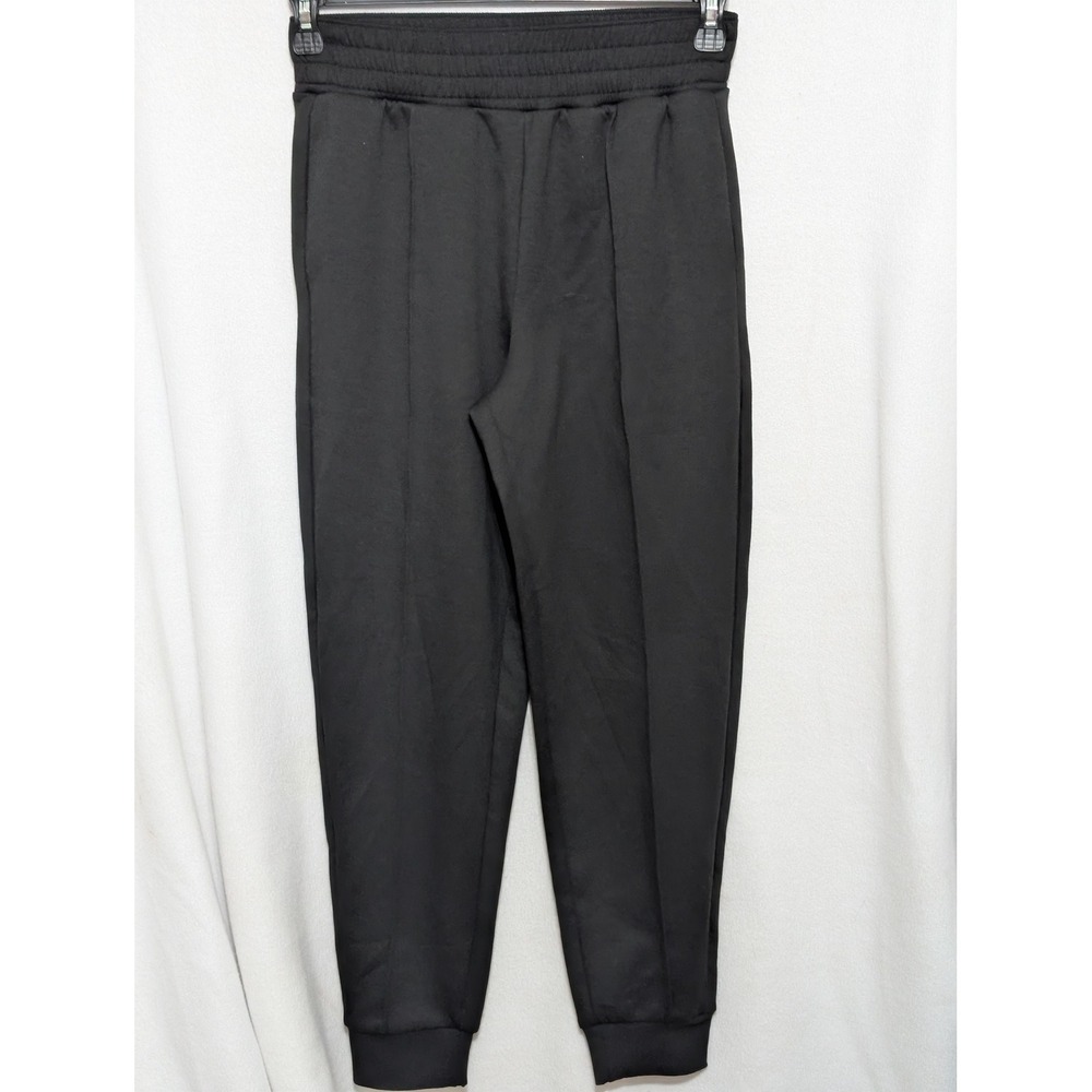Womens Black Pintuck Jogger Pants High Waisted Elastic Waist Sweatpants Size 20W